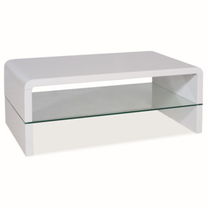Stylový konferenční stolek v elegantní bílé barvě KN314