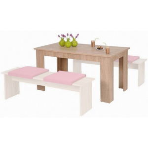 Stůl v oblíbené barvě dub sonoma KN147