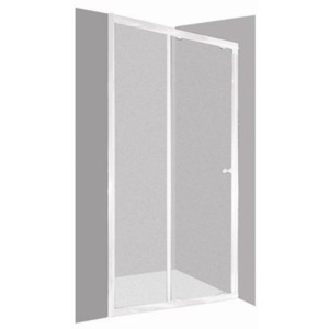 Sprchové dveře Anima T-Pro posuvné 90 cm, čiré sklo, bílý profil TPDNEW90T