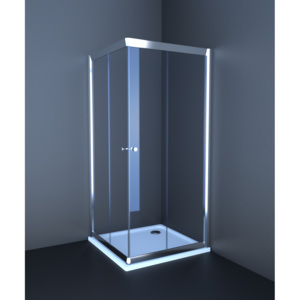 Sprchový kout Anima T-Pro čtverec 90 cm, čiré sklo, chrom profil TPLNEW90CRT