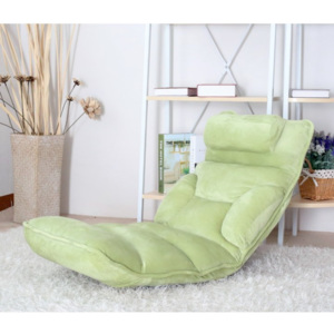 Relaxační křeslo ve stylovém designu zelená LOTA