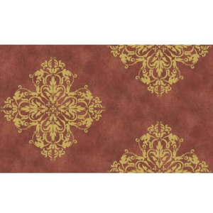 95473-6 tapety na zeď Residenza | 1,06 x 10,05 m | zlatá, červená