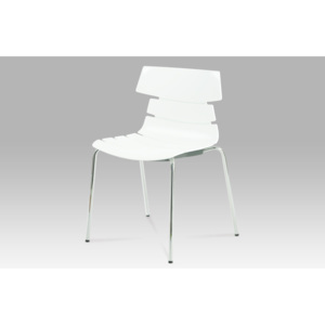 Jídelní židle plastová bílá CT-603 WT