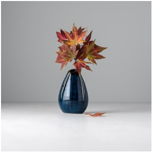 MIJ Váza ve tvaru kapky modrá 10 cm