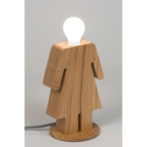 Stolní dřevěná retro lampa Women (Kohlmann)