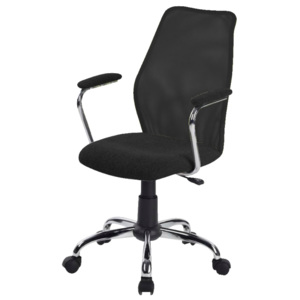 Kancelářská židle v jednoduchém moderním provedení černá BST 2003