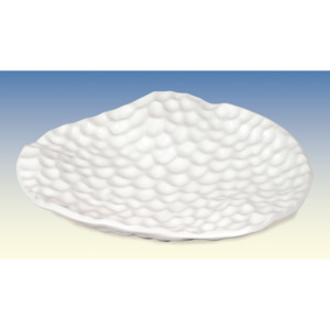 Dekorační mísa keramická bílá matná OBK665012