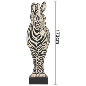 PREMIUM LIVING Zvířatko Zebra bílá, černá 15/173/50 cm