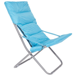 OMBRA Skládací Židle Lisa modrá 77/95/60 cm