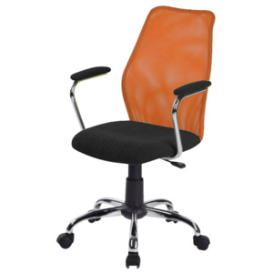 Kancelářská židle v jednoduchém moderním provedení oranžová BST 2003