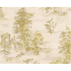 A.S. Création 30429-3 tapety na zeď Romantica 3 | 0,53 x 10,05 m | béžová, zlatá vliesová tapeta na stěnu 304293