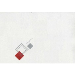 Novamur 4254-20 tapety na zeď TENDENCE | 0,53 x 10,05 m | bílá, béžová, červená, šedá vinylová tapeta na stěnu 425420