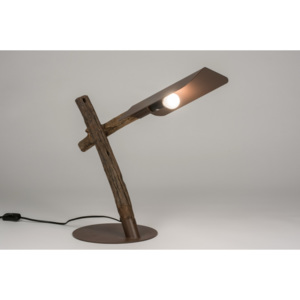 Stolní dřevěná designová lampa Naturo Wood Originalle Dark Brown (Kohlmann)