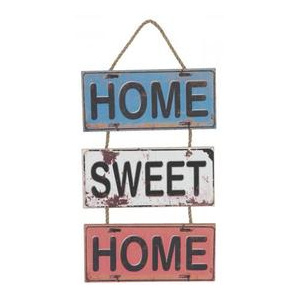 Dřevěná dekorativní cedule Home sweet home