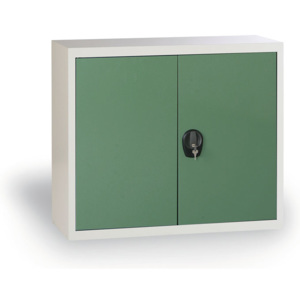 Alfa 3 Plechová skříň, 800 x 1200 x 400 mm, 1 police, šedá/zelená