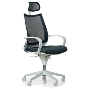 Kancelářská židle Futura, tmavě šedá/bílá