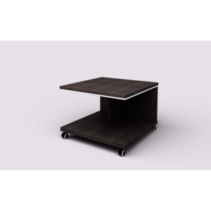 Konferenční stolek Wels - mobilní, 700 x 700 x 500 mm, wenge