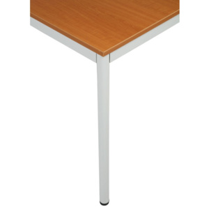 Stůl do jídelny - kulaté nohy, světlešedá konstrukce, 1600 x 800 mm, třešeň