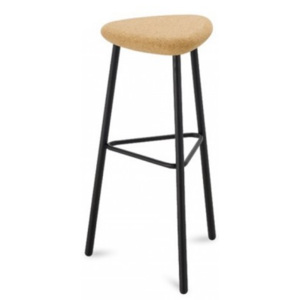 Pick-M-Sga - Barová židle (černá mat, přírodní korek)