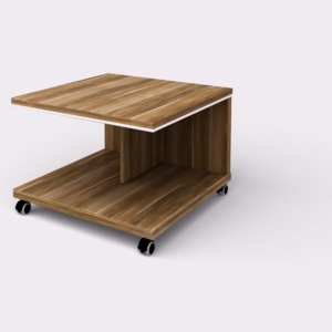 Konferenční stolek Wels - mobilní, 700 x 700 x 500 mm, merano