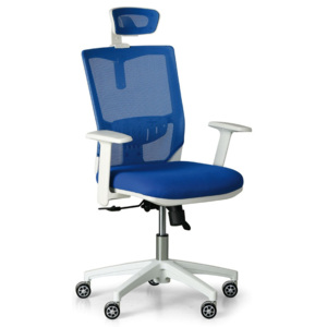 Kancelářská židle Uno, modrá/bílá