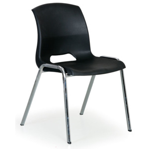 Stohovatelná židle Cleo, černá
