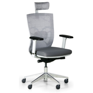Kancelářská židle Designo, bílá/šedá