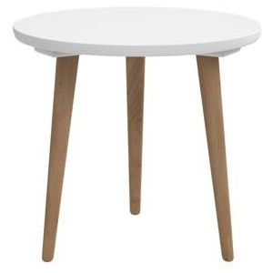 Bílý stůl D2 Bergen, 45 cm