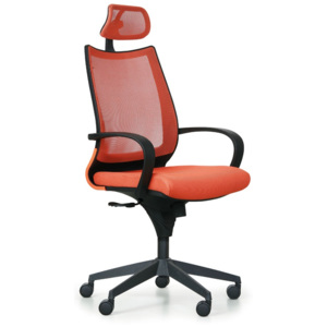 Kancelářská židle Futura, oranžová/černá