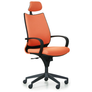 Kancelářská židle Futura, oranžová látka