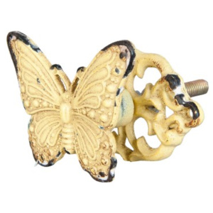 Vintage úchytka motýl - 5*2*4 cm Clayre & Eef