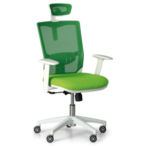 Kancelářská židle Uno, zelená/bílá