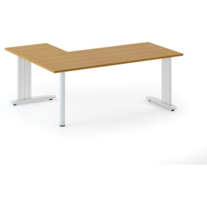 Kancelářský stůl Flexible L 1600 x 1600 mm, třešeň