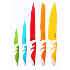 BANQUET Sada nožů s nepřilnavým povrchem SYMBIO NEW Colore, 5 ks
