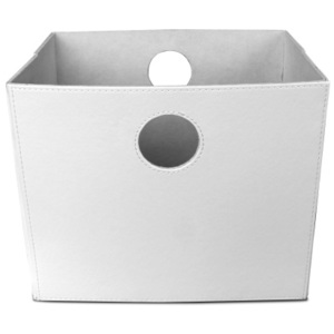 Úložný box v moderním bílém provedení LEXO-TOFI