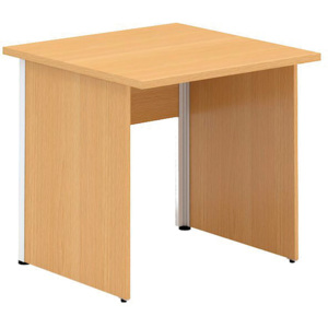 Kancelářský psací stůl CLASSIC A, 800 x 800 mm, dezén divoká hruška