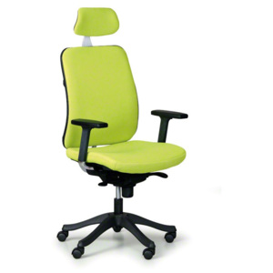 Kancelářská židle Bruggy, světle zelená látka