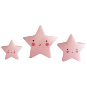 Mini plastová figurka Star Pink - 3 ks