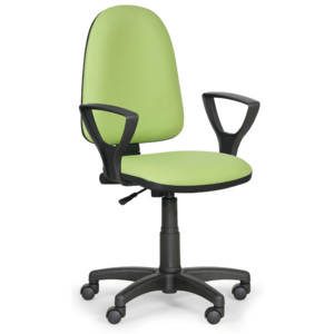 EUROSEAT Dílenská pracovní židle Torino s područkami, zelená