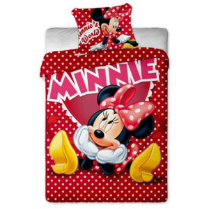 Bavlněné povlečení Minnie hearts