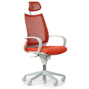 Kancelářská židle Futura, oranžová/bílá