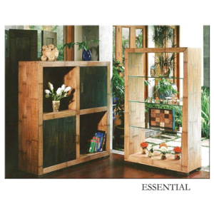 Bambusový čtvercový kabinet dvoudveřový - ESSENTIAL