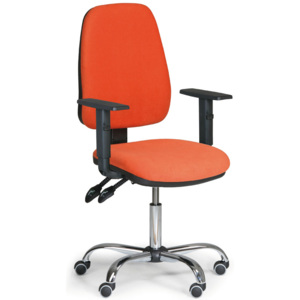EUROSEAT Kancelářská židle ALEX - oranžová