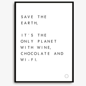 Plakát Save the earth 50x70 cm