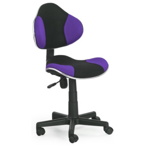 Halmar Dětská židle FLASH, černo-fialová