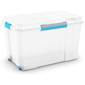 KIS KIS Úložný box Scuba XL bíly 106l modré zavírání OBI Corporate