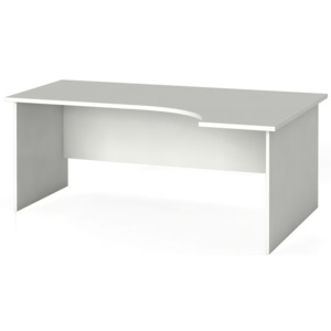 Ergonomický kancelářský pracovní stůl 180 x 120 cm, bílá, pravý
