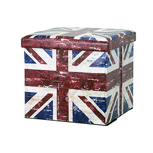 Taburet skládací s motivem britské vlajky DY711139 AKCE