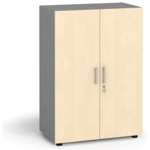 Kancelářská skříň s dveřmi, 1087x800x420 mm, bříza