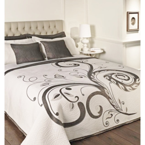 Forbyt Přehoz na postel, Dominic, černostříbrný 140 x 220 cm